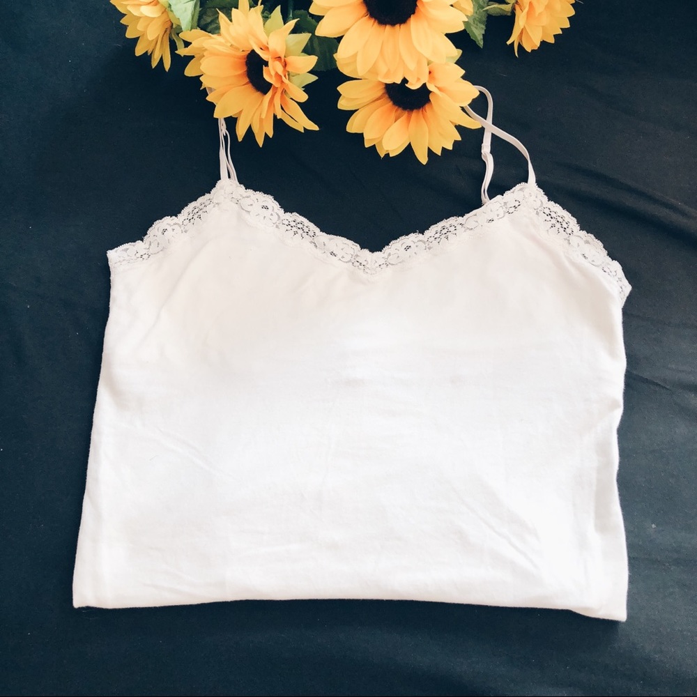 🥥 lacy white tank 💖